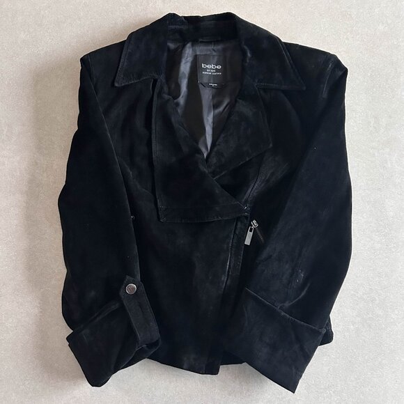 RARE Bebe Emma Suede Jacket ASO Katherine Pierce - Picture 5 of 11